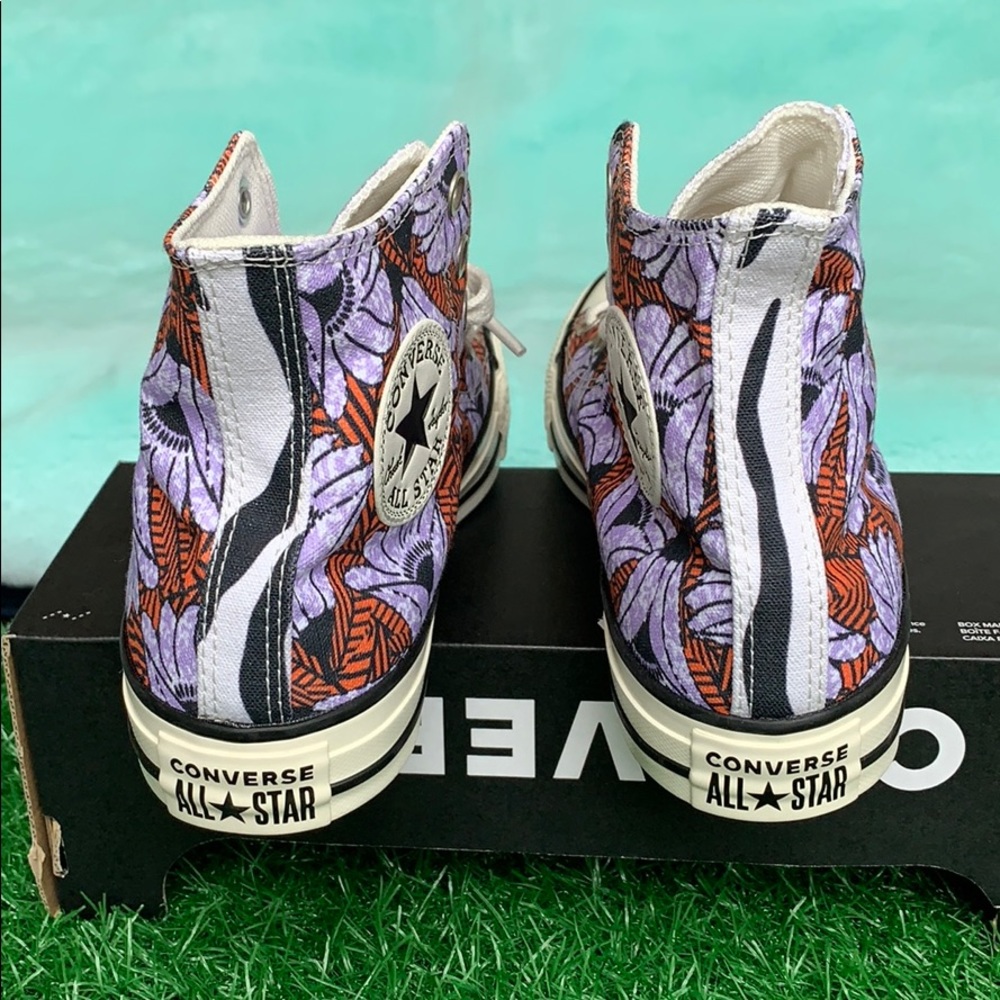 CONVERSE CTAS HI EGRET/ORANGE/LIGHT BLUE WMNS - Picture 9 of 16